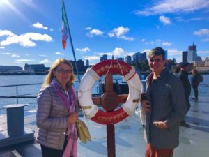 Emma-Jane and Angela on board the LE Samuel Beckett, Boston 2019