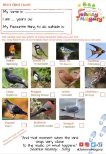 Johnny Magory Irish Garden Birds Nature Hunt