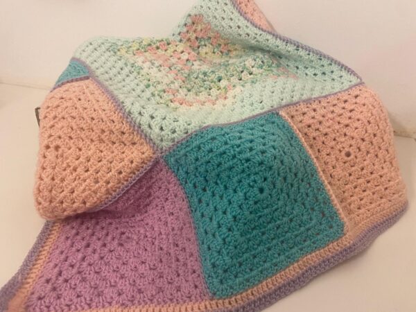 The Lily, a handmade crochet blanket ireland The May Collection Naturally Ballynafagh Lily